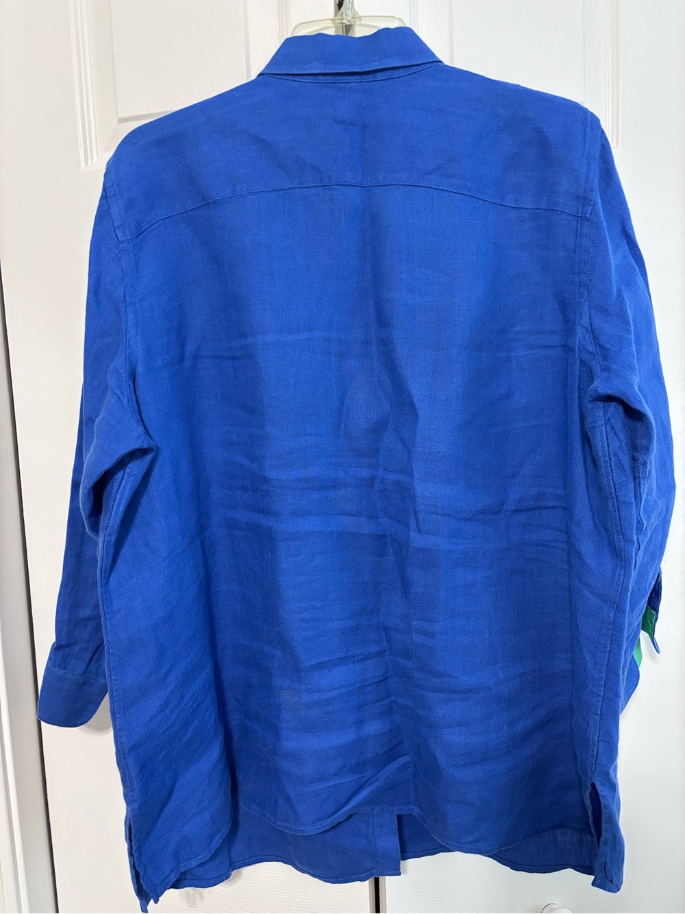 Lauren Ralph Lauren women’s plus size 1X Blue Button down shirt 3/4 Sleeve - Picture 3 of 11